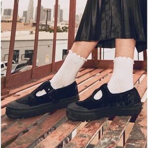 Vans Black Velvet Sneakers